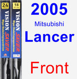 Front Wiper Blade Pack for 2005 Mitsubishi Lancer - Vision Saver