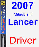 Driver Wiper Blade for 2007 Mitsubishi Lancer - Vision Saver