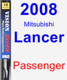 Passenger Wiper Blade for 2008 Mitsubishi Lancer - Vision Saver