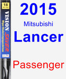 Passenger Wiper Blade for 2015 Mitsubishi Lancer - Vision Saver