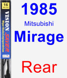 Rear Wiper Blade for 1985 Mitsubishi Mirage - Vision Saver