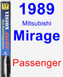 Passenger Wiper Blade for 1989 Mitsubishi Mirage - Vision Saver