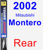 Rear Wiper Blade for 2002 Mitsubishi Montero - Vision Saver