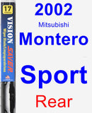 Rear Wiper Blade for 2002 Mitsubishi Montero Sport - Vision Saver