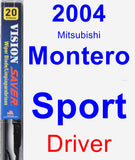 Driver Wiper Blade for 2004 Mitsubishi Montero Sport - Vision Saver