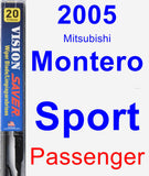 Passenger Wiper Blade for 2005 Mitsubishi Montero Sport - Vision Saver