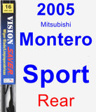 Rear Wiper Blade for 2005 Mitsubishi Montero Sport - Vision Saver