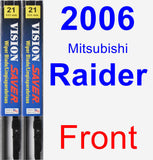 Front Wiper Blade Pack for 2006 Mitsubishi Raider - Vision Saver