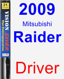 Driver Wiper Blade for 2009 Mitsubishi Raider - Vision Saver