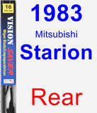 Rear Wiper Blade for 1983 Mitsubishi Starion - Vision Saver