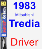 Driver Wiper Blade for 1983 Mitsubishi Tredia - Vision Saver