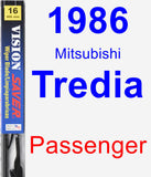 Passenger Wiper Blade for 1986 Mitsubishi Tredia - Vision Saver