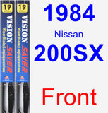 Front Wiper Blade Pack for 1984 Nissan 200SX - Vision Saver