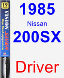 Driver Wiper Blade for 1985 Nissan 200SX - Vision Saver