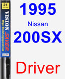 Driver Wiper Blade for 1995 Nissan 200SX - Vision Saver