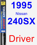 Driver Wiper Blade for 1995 Nissan 240SX - Vision Saver