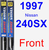 Front Wiper Blade Pack for 1997 Nissan 240SX - Vision Saver