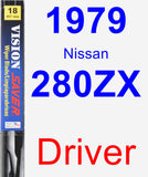 Driver Wiper Blade for 1979 Nissan 280ZX - Vision Saver