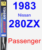 Passenger Wiper Blade for 1983 Nissan 280ZX - Vision Saver