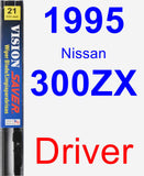 Driver Wiper Blade for 1995 Nissan 300ZX - Vision Saver