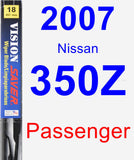 Passenger Wiper Blade for 2007 Nissan 350Z - Vision Saver