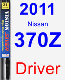 Driver Wiper Blade for 2011 Nissan 370Z - Vision Saver