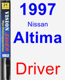 Driver Wiper Blade for 1997 Nissan Altima - Vision Saver