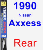 Rear Wiper Blade for 1990 Nissan Axxess - Vision Saver