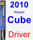 Driver Wiper Blade for 2010 Nissan Cube - Vision Saver