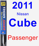 Passenger Wiper Blade for 2011 Nissan Cube - Vision Saver