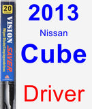 Driver Wiper Blade for 2013 Nissan Cube - Vision Saver