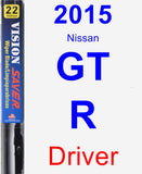 Driver Wiper Blade for 2015 Nissan GT-R - Vision Saver