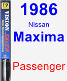 Passenger Wiper Blade for 1986 Nissan Maxima - Vision Saver