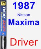 Driver Wiper Blade for 1987 Nissan Maxima - Vision Saver