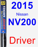 Driver Wiper Blade for 2015 Nissan NV200 - Vision Saver