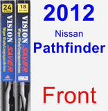 Front Wiper Blade Pack for 2012 Nissan Pathfinder - Vision Saver