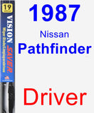 Driver Wiper Blade for 1987 Nissan Pathfinder - Vision Saver