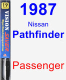 Passenger Wiper Blade for 1987 Nissan Pathfinder - Vision Saver