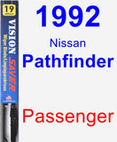 Passenger Wiper Blade for 1992 Nissan Pathfinder - Vision Saver