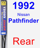 Rear Wiper Blade for 1992 Nissan Pathfinder - Vision Saver