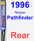 Rear Wiper Blade for 1996 Nissan Pathfinder - Vision Saver