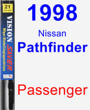 Passenger Wiper Blade for 1998 Nissan Pathfinder - Vision Saver