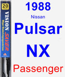 Passenger Wiper Blade for 1988 Nissan Pulsar NX - Vision Saver