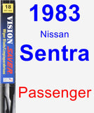 Passenger Wiper Blade for 1983 Nissan Sentra - Vision Saver