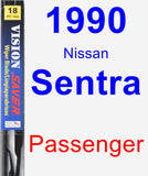 Passenger Wiper Blade for 1990 Nissan Sentra - Vision Saver