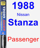 Passenger Wiper Blade for 1988 Nissan Stanza - Vision Saver