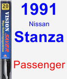 Passenger Wiper Blade for 1991 Nissan Stanza - Vision Saver