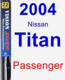 Passenger Wiper Blade for 2004 Nissan Titan - Vision Saver