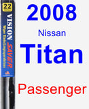 Passenger Wiper Blade for 2008 Nissan Titan - Vision Saver