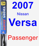 Passenger Wiper Blade for 2007 Nissan Versa - Vision Saver